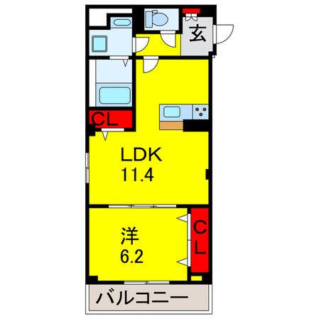 浜野駅 徒歩17分 2階の物件間取画像